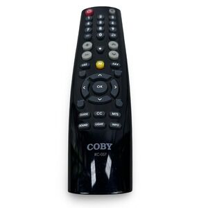 Coby RC-057 TV Replacement Remote Control Black RC37H-T1-1 OEM Genuine Authentic